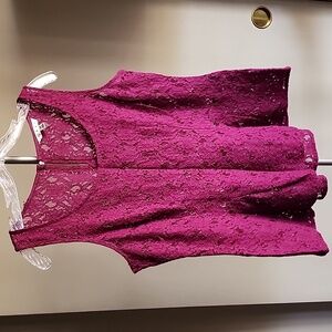 Lace Peplum Top 💜